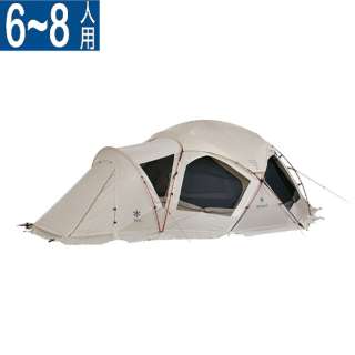 半圆形屋顶帐篷船坞半圆形屋顶Pro.6象牙SD-507IV[两个大人4个+小孩]