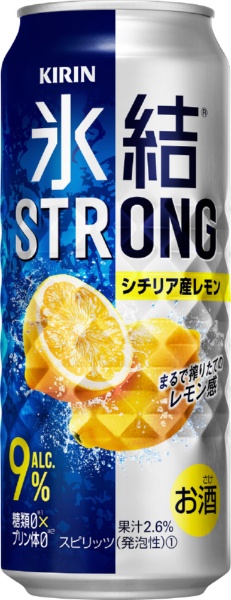 氷結ストロング シチリア産レモン 9度 500ml 24本【缶チューハイ 