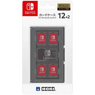 カードケース12＋2 for Nintendo Switch ブラック【Switch】