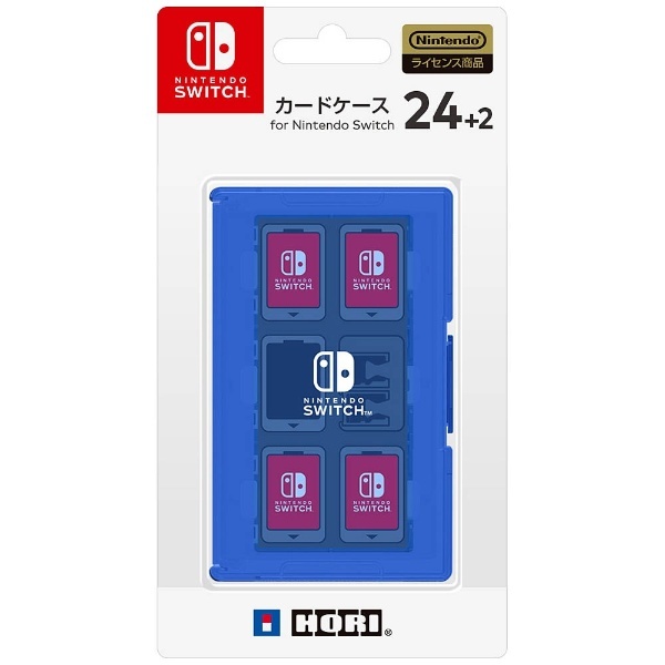 ラッピング無料 気質アップ カードケース24 2 for Nintendo ブルー Switch