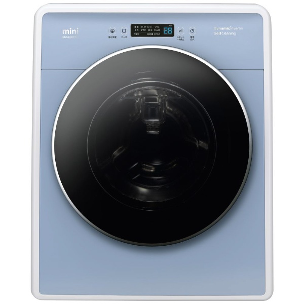 DW-D30A-B 全自動洗濯機 ブルー [洗濯3.0kg /乾燥機能無 /左開き 