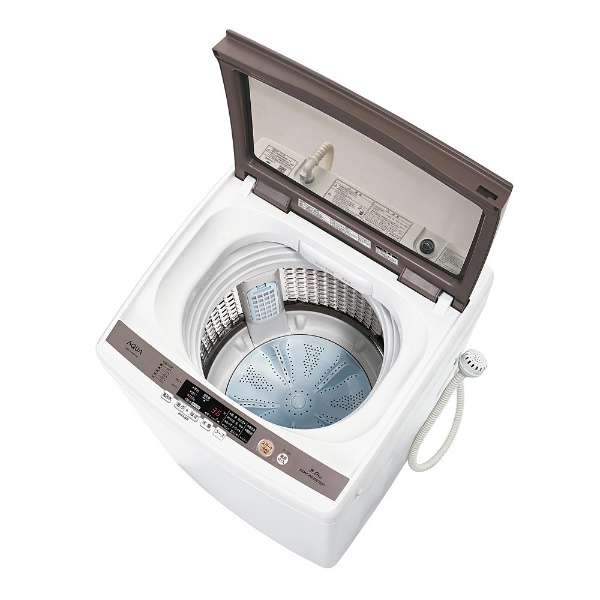 AQW-GV800E-W 全自動洗濯機 ホワイト [洗濯8.0kg /乾燥機能無 /上開き]