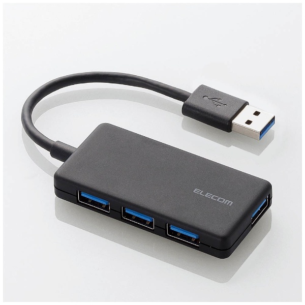U3H-A416B USBϥ 4ݡ Хѥ USB3.0 ѥ ֥å Windows11 Macб MacBook Surface Chromebook¾ ΡPCб ֥å [Хѥ /4ݡ /USB3.0б]