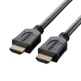 HDMIケーブル 3m 4K 30P 金メッキ 【 TV プロジェクター 等対応】 (タイプA・19ピン - タイプA・19ピン) カテゴリー2 イーサネット対応 RoHS指令準拠 HEC ARC対応 ブラック ブラック BIC-HDMI30BK [3m /HDMI⇔HDMI /スタンダードタイプ /イーサネット対応]