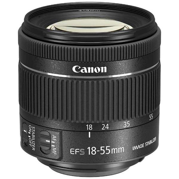 供相机镜头EF-S 18-55mm F4-5.6 ＩＳ ＳＴＭ APS-C使用的黑色[佳能EF/变焦距镜头]_1