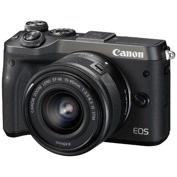 EOS M6 ミラーレス一眼カメラ EF-M15-45 IS STM レンズキット ブラック