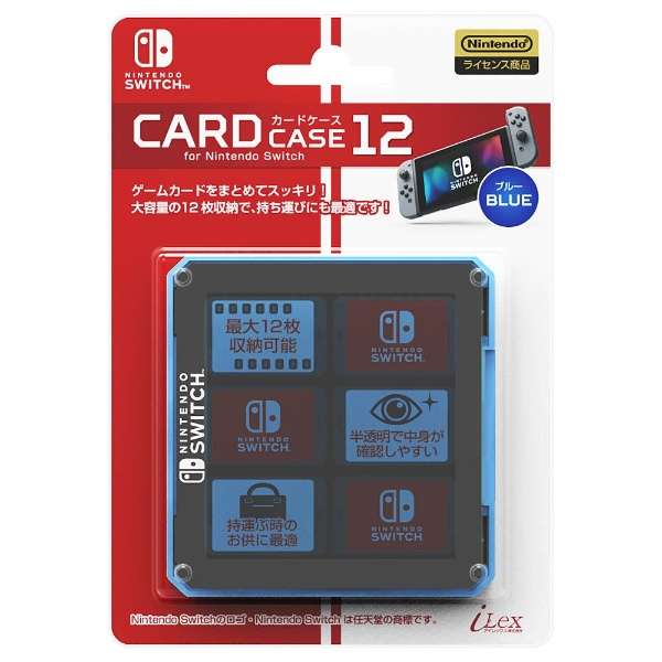 [正式的许可产品]卡片匣12 for任天堂Switch蓝色ILXSW201_1
