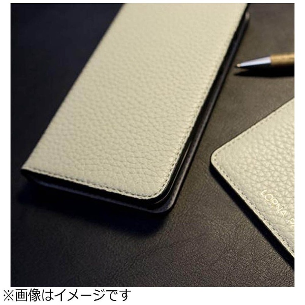 iPhone 7用 手帳型レザーケース Leather Folio Case グレージュ LORNA