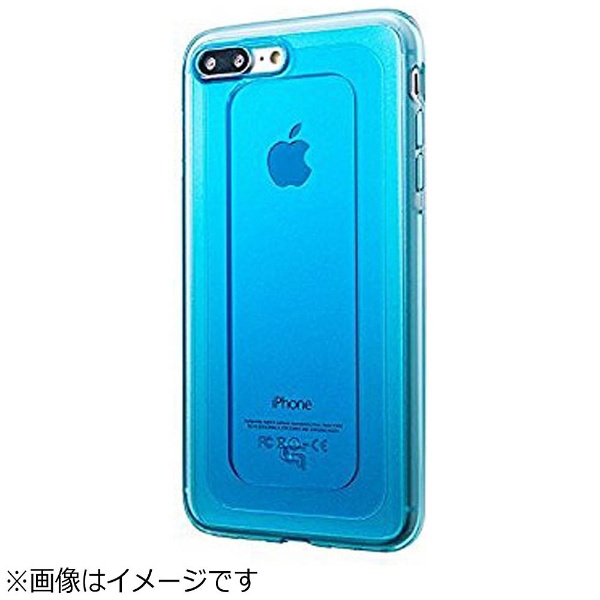 iPhone 7 Plus用 上品 GRAMAS 本日の目玉 COLORS GEMS Hybrid ブルー ターコイズ Case CHC476PBL