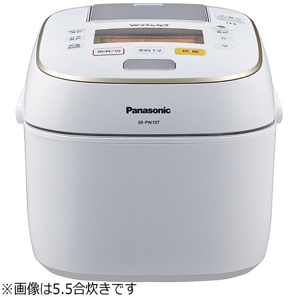 SR-PW187-W 炊飯器 Wおどり炊き ホワイト [1升 /圧力IH] パナソニック