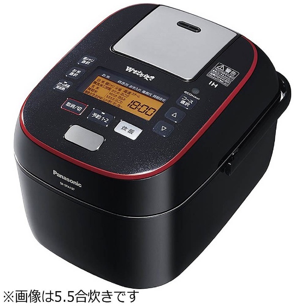 安い高評価Panasonic SR-SPA187 Wおどり炊き　2018年製 炊飯器・餅つき機