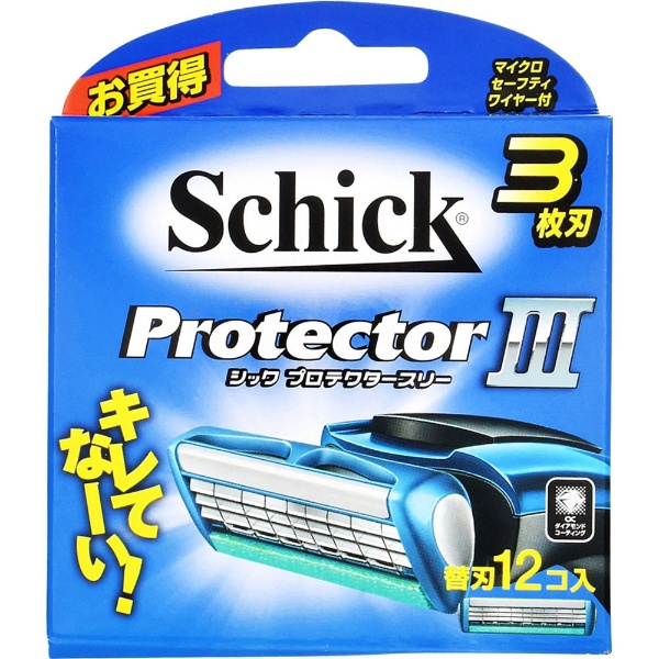 Schick（シック） プロテクタースリー 替刃12個入 〔ひげそり