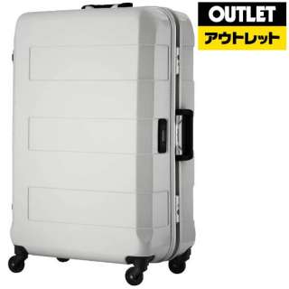 【アウトレット品】 重量チェッカー付スーツケース 70L TRAVEL METER（トラベルメーター） ホワイト 6021-64-WH [TSAロック搭載] 【数量限定品】