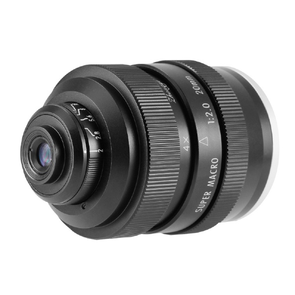 カメラレンズ 20mm F2.0 SUPER MACRO 4-4.5:1 FREEWAKER ブラック