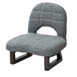 [无腿椅子]附带背面的正座椅子LSS-23GY(W43.5*D39.5*H45×SH19.5cm)
