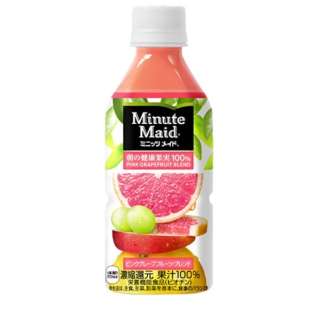 24部minittsumeidopinkugurepufurutsu 350ml[水果汁]