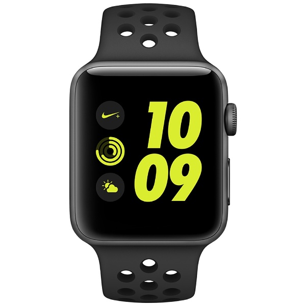 Apple Watch Nike+ 42mm スペースグレイアルミニウムケースとアンスラ