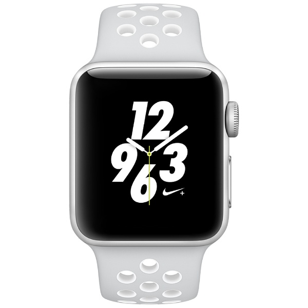 Apple Watch Nike+ 38mm シルバーアルミニウムケースとピュアプラチナ 