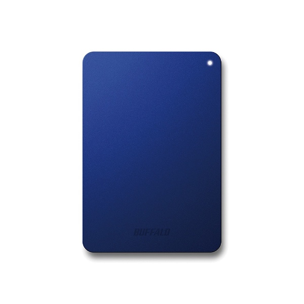 BUFFALO 外付けHDD ブルー [ポータブル型 1TB] HD-PGF1.0U3-BLA - 外