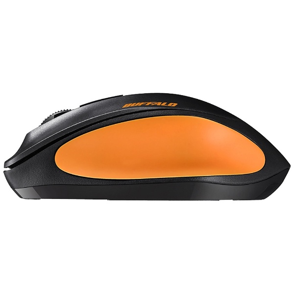マウス バッファロー 無線 ワイヤレス BSMBW300MOR Premium Fitマウス無線／BlueLED光学式／静音／3ボタン／Mサイズ オレンジ