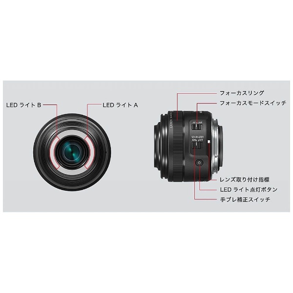 カメラレンズ EF-S35mm F2.8 マクロ IS STM APS-C用 ブラック 
