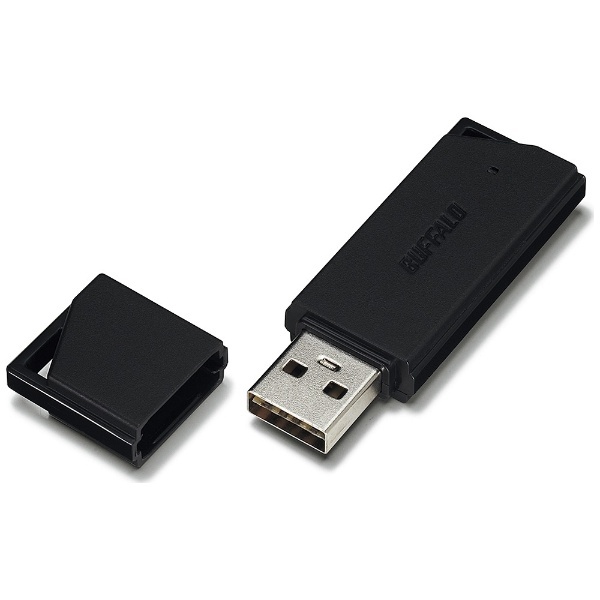 RUF2-KR64GA-BK USBメモリー USB2.0対応 64GB どっちもコネクタ RUF2-KRAシリーズ ブラック [64GB  /USB2.0 /USB TypeA /キャップ式]