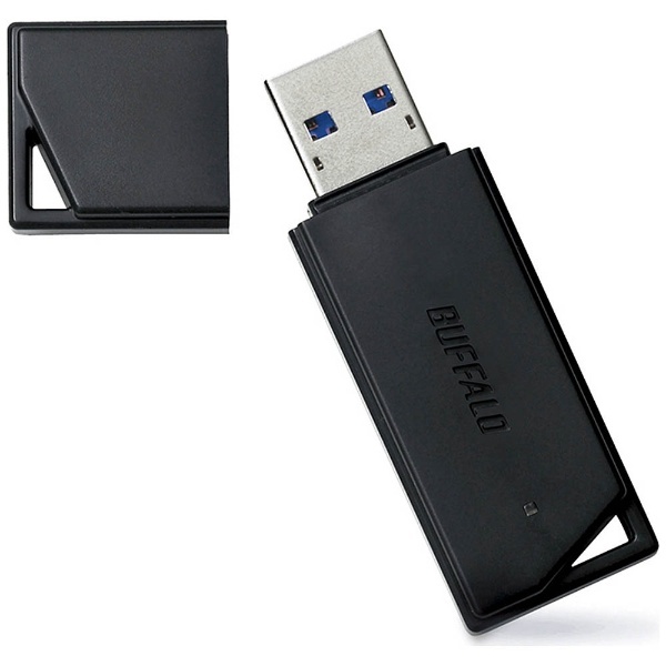 RUF3-K128GB-BK USB隨身碟USB3.1/3.0/2.0對應128GB帽子式RUF3-KB系列