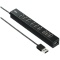 USB-2H1001BK USBハブ ブラック [バス＆セルフパワー /10ポート /USB2.0対応]