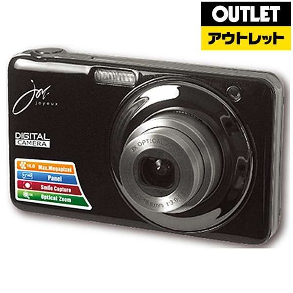 [奥特莱斯商品] 小型的数码照相机JOY-V600黑色[生产完毕物品]_1