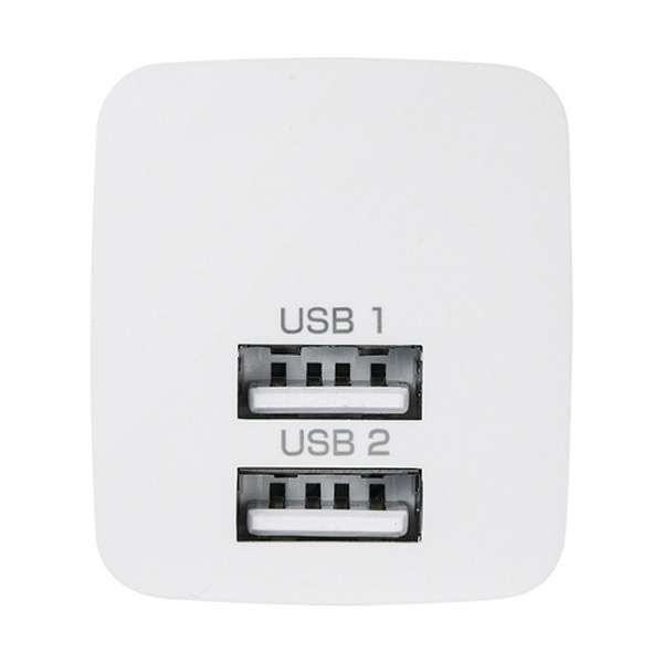 供智能手机使用的USB充电插座适配器2.4A(2波特酒（Port）)ACA-IP44W白[2波特酒（Port）]_2