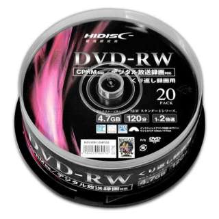 ^pDVD-RW HIDISC NSVDW12NP20 [20 /4.7GB /CNWFbgv^[Ή]