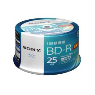 供录像使用BD-R Sony白50BNR1VJPP6[50张/25GB/喷墨打印机对应]