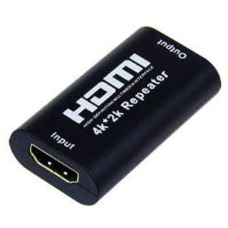 HDMI中継プラグ ブラック HDRP-4K [HDMI⇔HDMI]