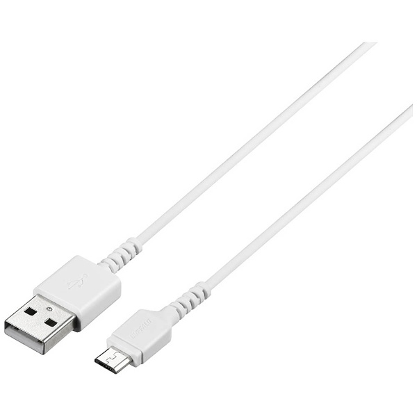出荷 micro USB USBケーブル 充電 転送 ホワイト 2m 2020 2.0m 2.4A BSMPCMB220WH