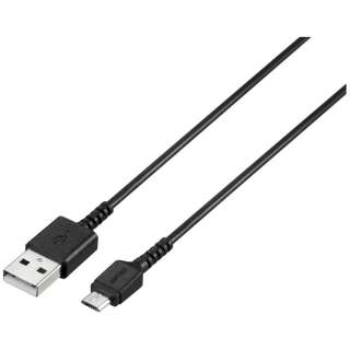[micro USB]USB电缆充电、转送2.4A(0.5m、黑色)BSMPCMB205BK[0.5m]