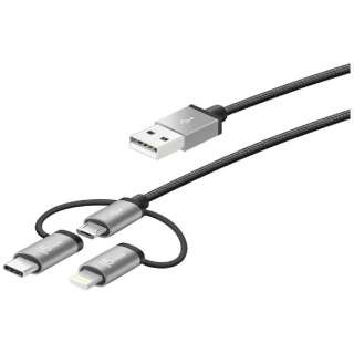 mType-C{CgjO{micro USB  USB-AnP[u [dE] 1m ubN MFiF JMLC10B