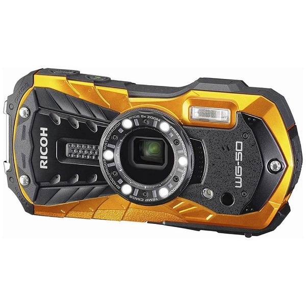 WG-50 コンパクトデジタルカメラ オレンジ [防水+防塵+耐衝撃]