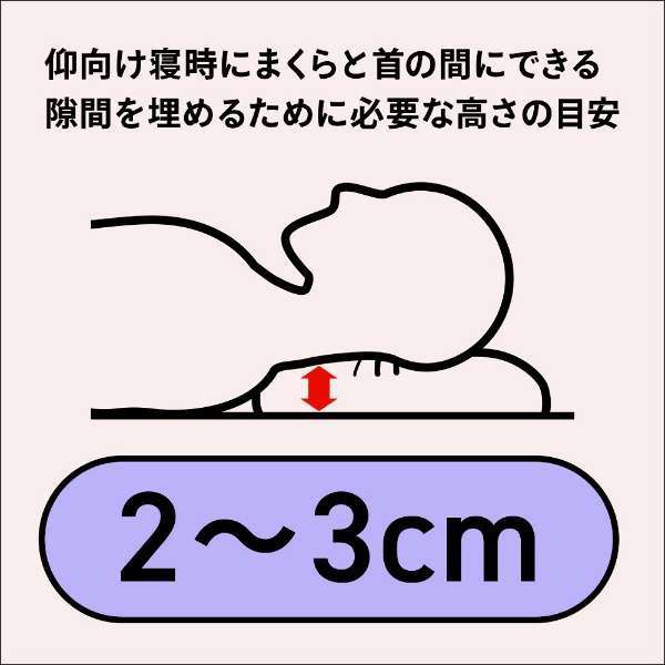 基本的枕头聚酯棉S(使用时的高度:约2-3cm)_2