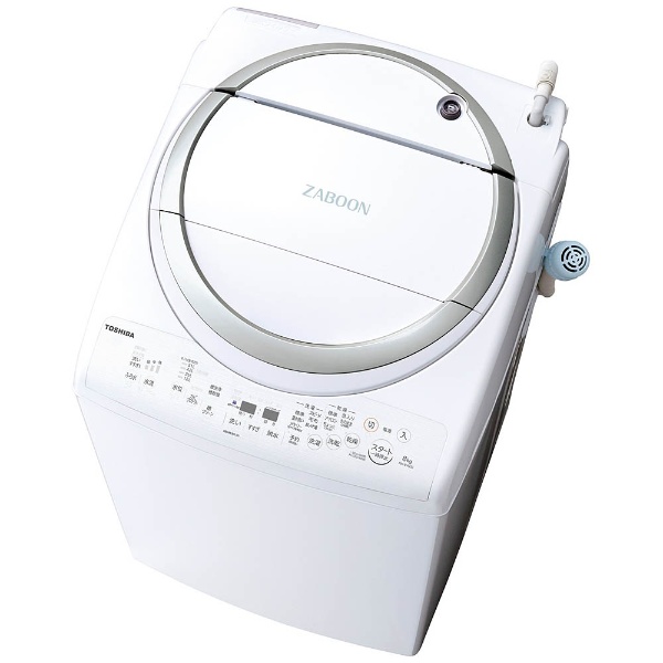 AW-8V6-S 縦型洗濯乾燥機 ZABOON（ザブーン） メタリックシルバー [洗濯8.0kg /乾燥4.5kg /ヒーター乾燥(排気タイプ)  /上開き] 【お届け地域限定商品】
