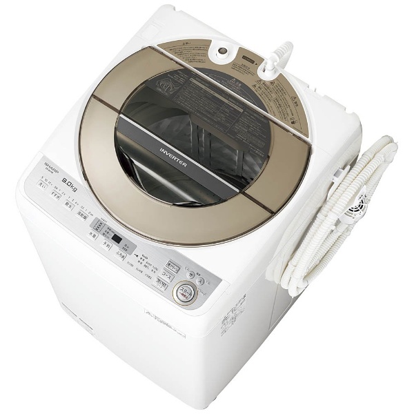 ES-GV9B-N 全自動洗濯機 ゴールド系 [洗濯9.0kg /乾燥機能無 /上開き] 【お届け地域限定商品】