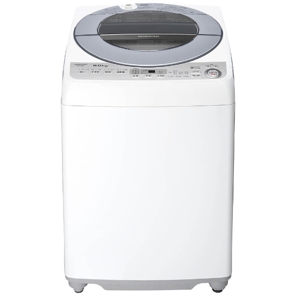 ES-GV8B-S 全自動洗濯機 シルバー系 [洗濯8.0kg /乾燥機能無 /上開き 