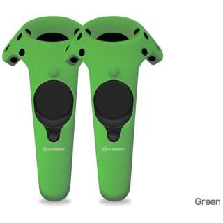 VR@pVRیP[X Gelshell Wand Silicone Skin for HTC VIVE (2pcs/pack)-Green M07201-GN O[