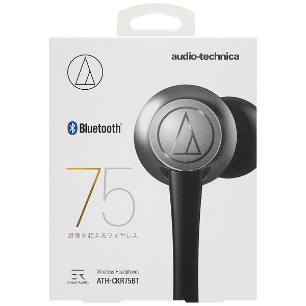 bluetooth イヤホン カナル型 GM ガンメタリック ATH-CKR75BT [ワイヤレス(左右コード) /Bluetooth対応]