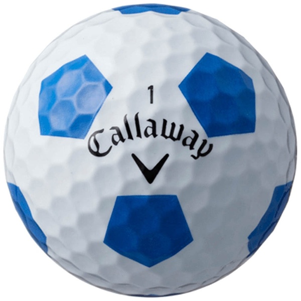 キャロウェイ クロム ソフトX トゥルービス ホワイト/ブルー ゴルフボール 0