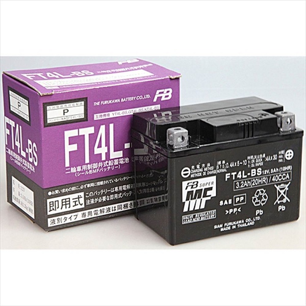 古河電池 在庫あり FB 古河バッテリー FT4L-BS 液入り充電済