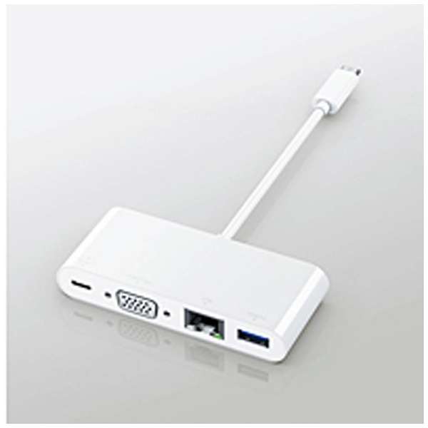 mUSB-C IXX VGA / LAN / USB-A / USB-Cn3.1ϊA_v^ USB PDΉ 3A@zCg@DST-C03WH [USB Power DeliveryΉ]_1