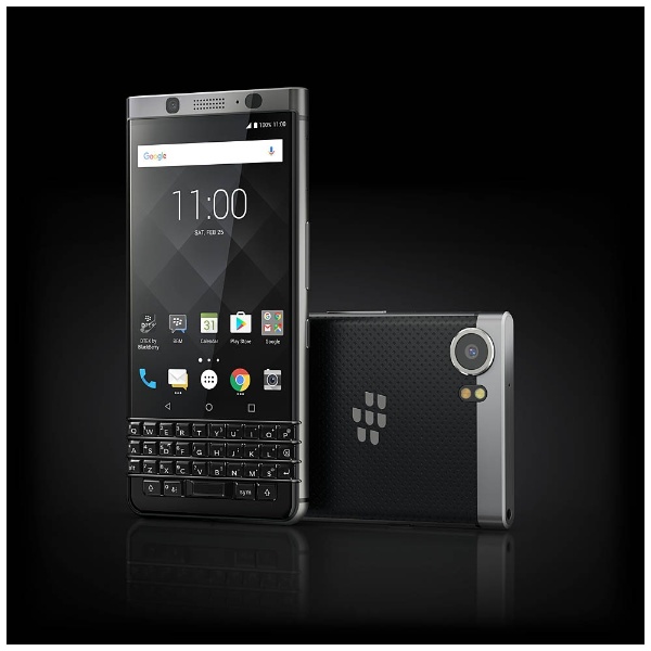 KEYone ブラック/シルバー 「BBB100-6」 Android 7.1.1・4.5型・メモリ/ストレージ： 3GB/32GB  nanoSIMx1　SIMフリースマートフォン