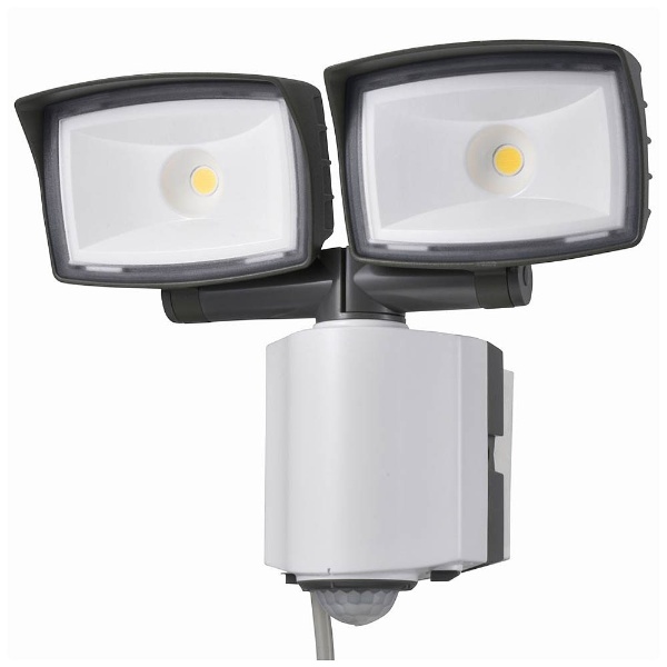 【屋外・屋内兼用】コンセント式多機能型LEDセンサーライト（2灯） OSE-LS2200