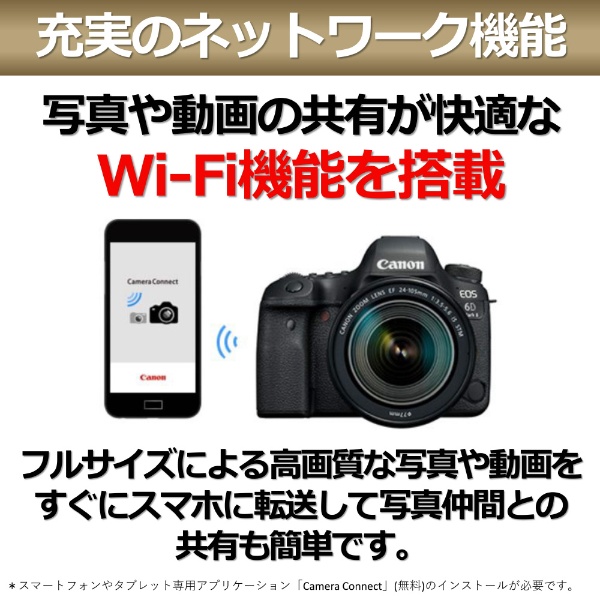 Wi-Fi /Bluetooth/動画/Canon EOS 6D mark II
