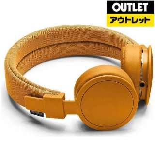 [奥特莱斯商品] 头戴式耳机[支持遥控·麦克风的/φ3.5mm小型插头]PLATTANADV橙子[外装次品]